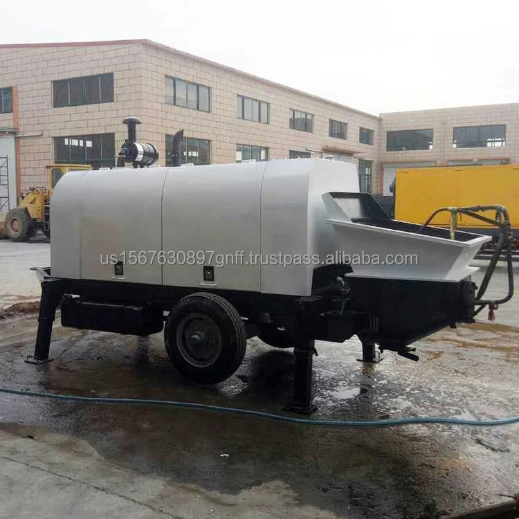 Diesel Line Mobile Concrete Pump 30-60cbm/hr Trailer Pump Construction Machine Diesel Concrete Pump with Lines