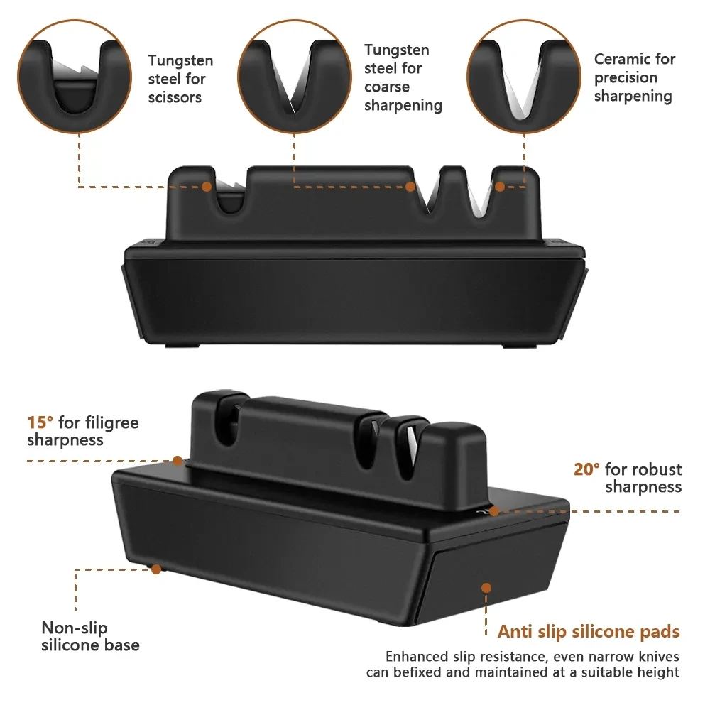 High quality diamond rolling knife sharpener set rolling knife sharpener magnet knife sharpener for home