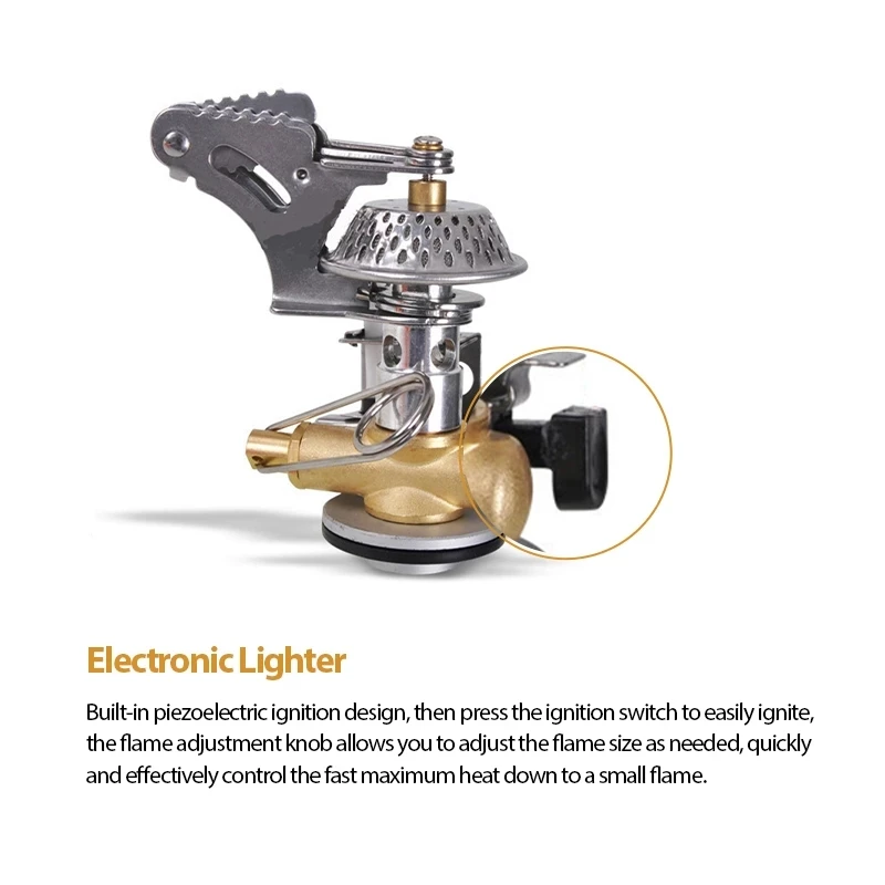 Portable Folding Outdoor Stove Cookware Gas Burner Mini Small Butane Camping Stove for Hiking Picnic BBQ Gas Stove