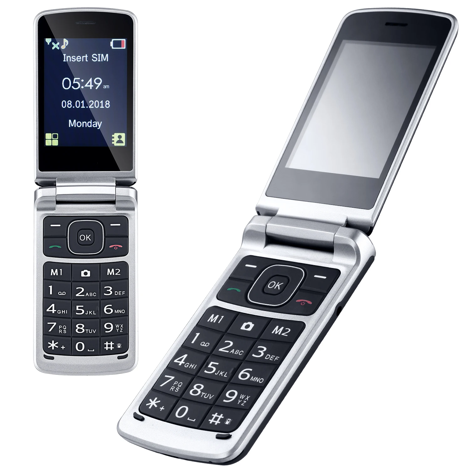 2.8 Inch D260  Flip Phone 2G GSM Unlocked Small Flip Mobile Phone