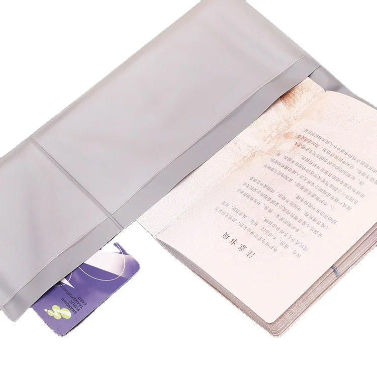 high quality full color printing PVC passport jacket multi-functional long travel flight ticket passport cover card holder