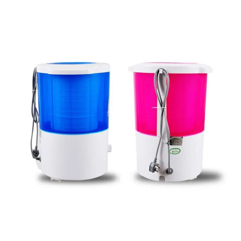 2KG Mini Transparent Clothes Water Extractor Stainless Steel Spin Dryer