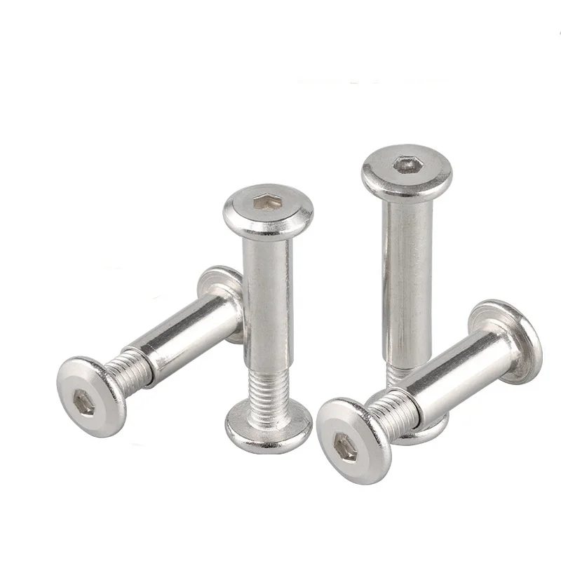 Connection Fixing Screws Metal Flat Head Locking Screw Rivet Docking Buckle Nut Fastening Screw
