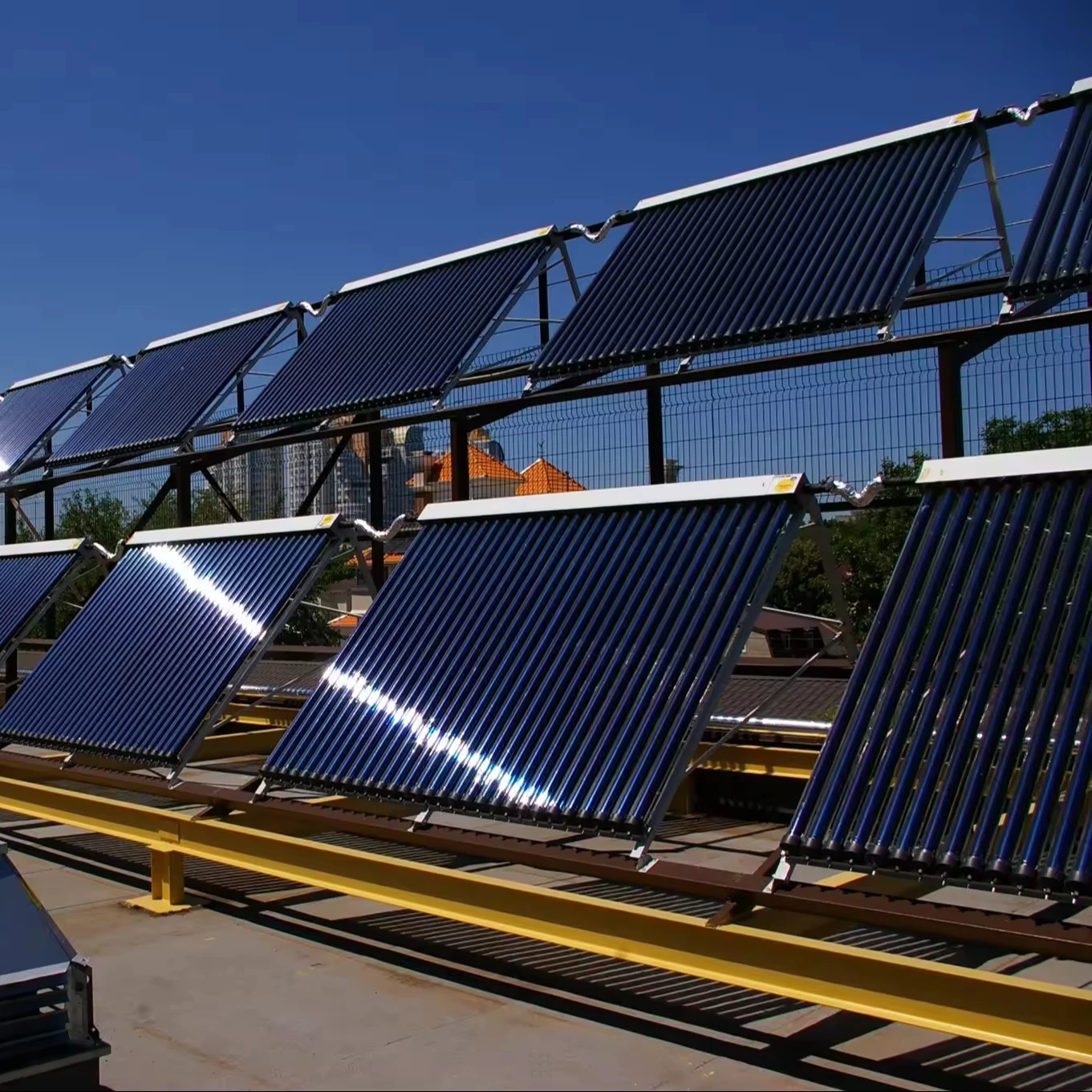 15tubes 20 tubes 30tubes Rooftop Europe  Netherlands  Solar keymark  Vacuum tube  Heat Pipe  Copper Solar Thermal Panel
