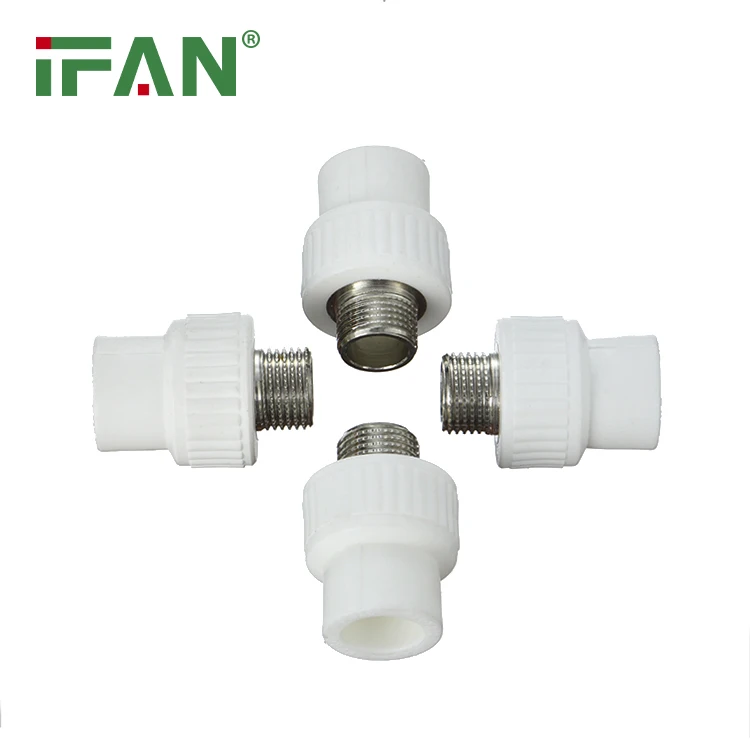 IFAN Factory Direct PPR Fittings Pipe L20-110mm White PPR Socket For Water Control
