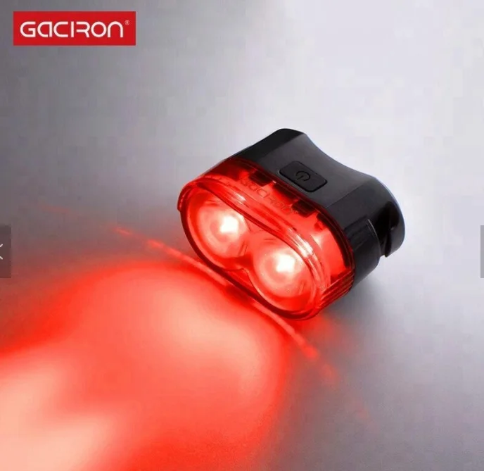  W09-B Gaciron 60 Люмен USB перезаряжаемая светодиодная Водонепроницаемая велосипедная задняя фара Велосипедный тормозной