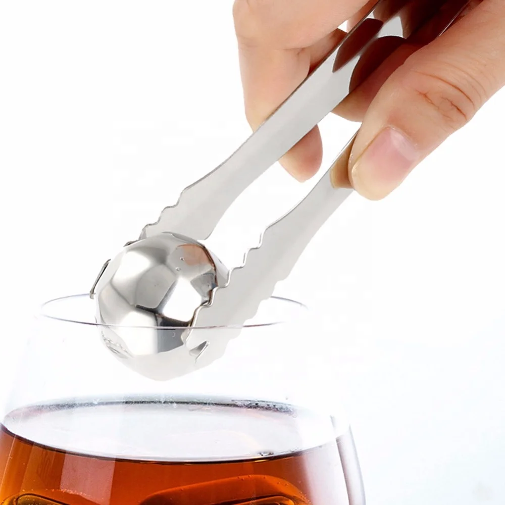 Stainless Steel Ice Cubes,Chilling Rocks & Tongs Gift Box Packaging Whiskey Stone Set for Ice Drinks