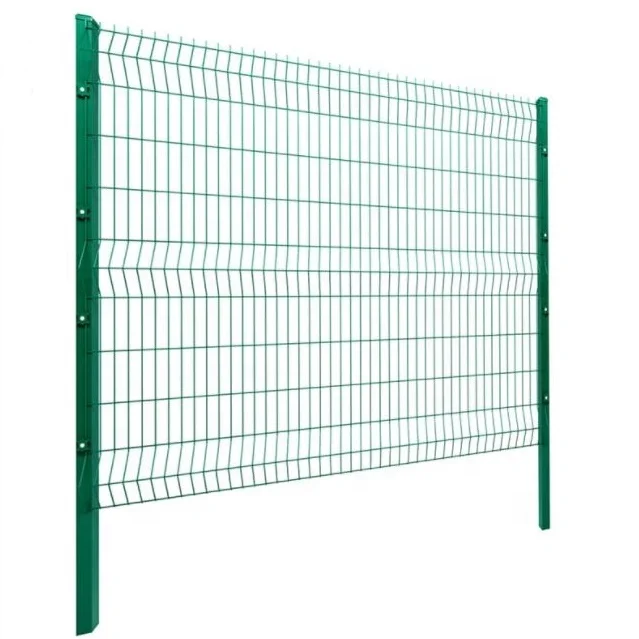 Curved Pvc Coated Iron Steel Wire Panel V Fold Welded 3D Wire Mesh Fence Panel
