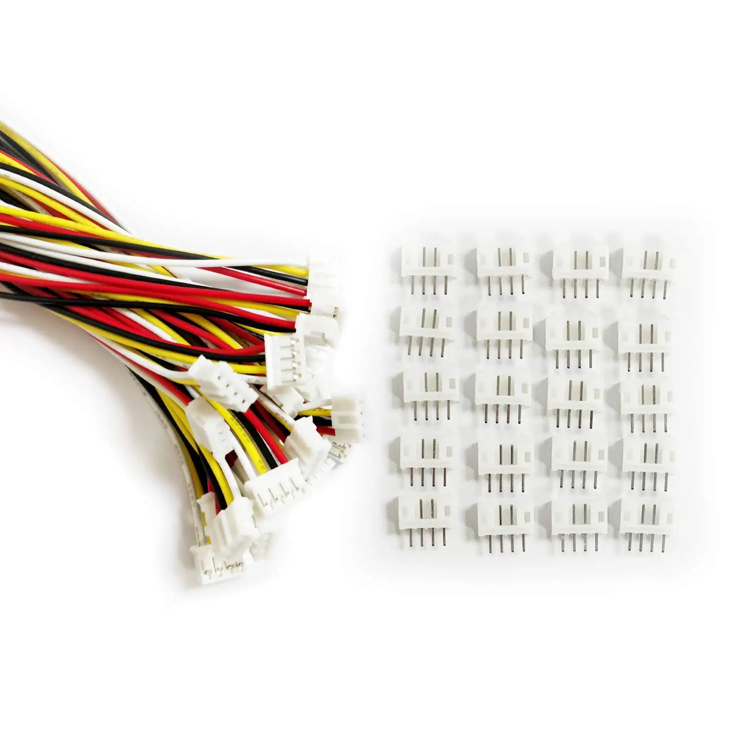 JST Plug Connector, Mini Micro jst 2.0 ph 4 pin Connector Plug Male, Female Connector Plug with 26AWG 150mm Wires Cable