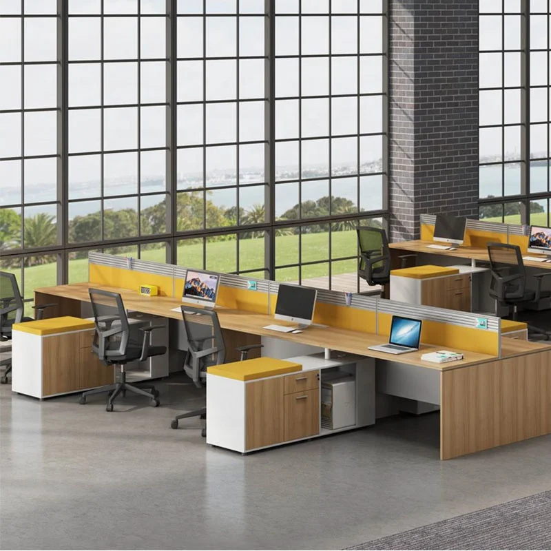 Home Office Furniture 2 Person Desk Office Employee Workstation