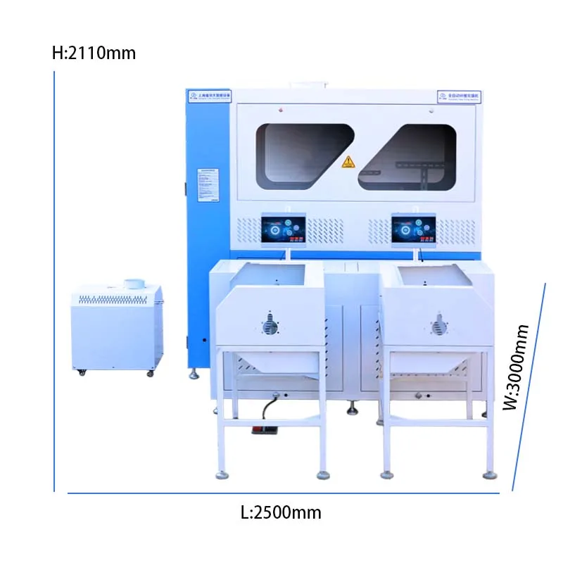 High Efficiency Fuda 8T6D Double Nozzles Automatic Down Sweater Duvet Polyester Staple Fiber Filling Machine