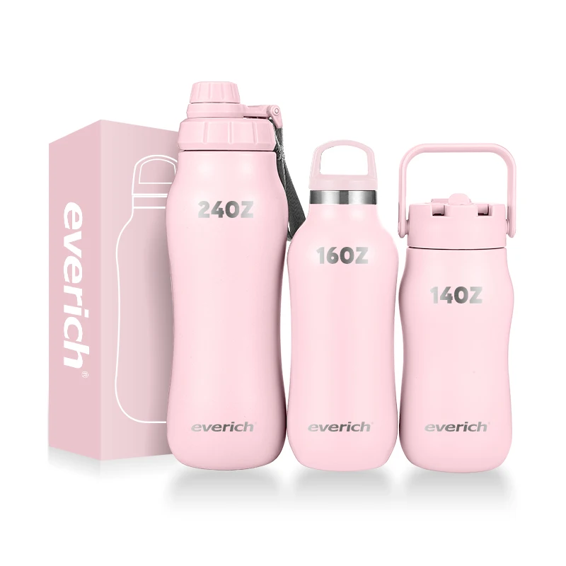 Everich Logo customized ODM/OEM insulated sports water bottle with handled