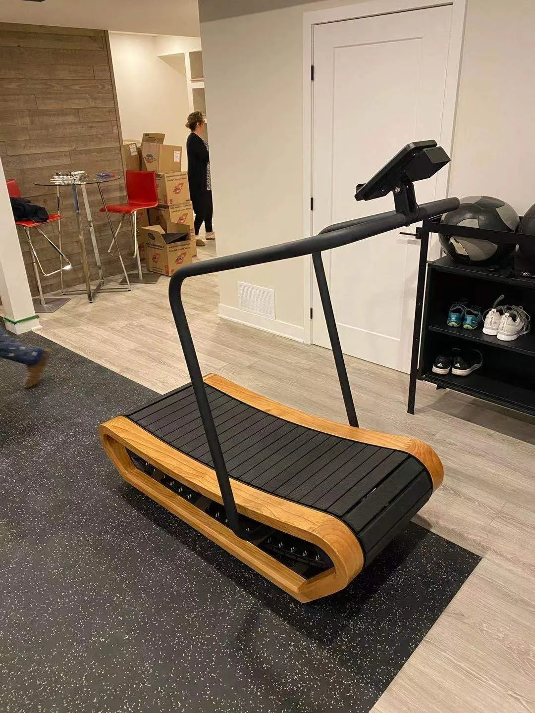 Unpowered Treadmill Factory Price Commercial/Home/Gym Cardio Treadmill  No motor Treadmill Curve Wood curved treadmill