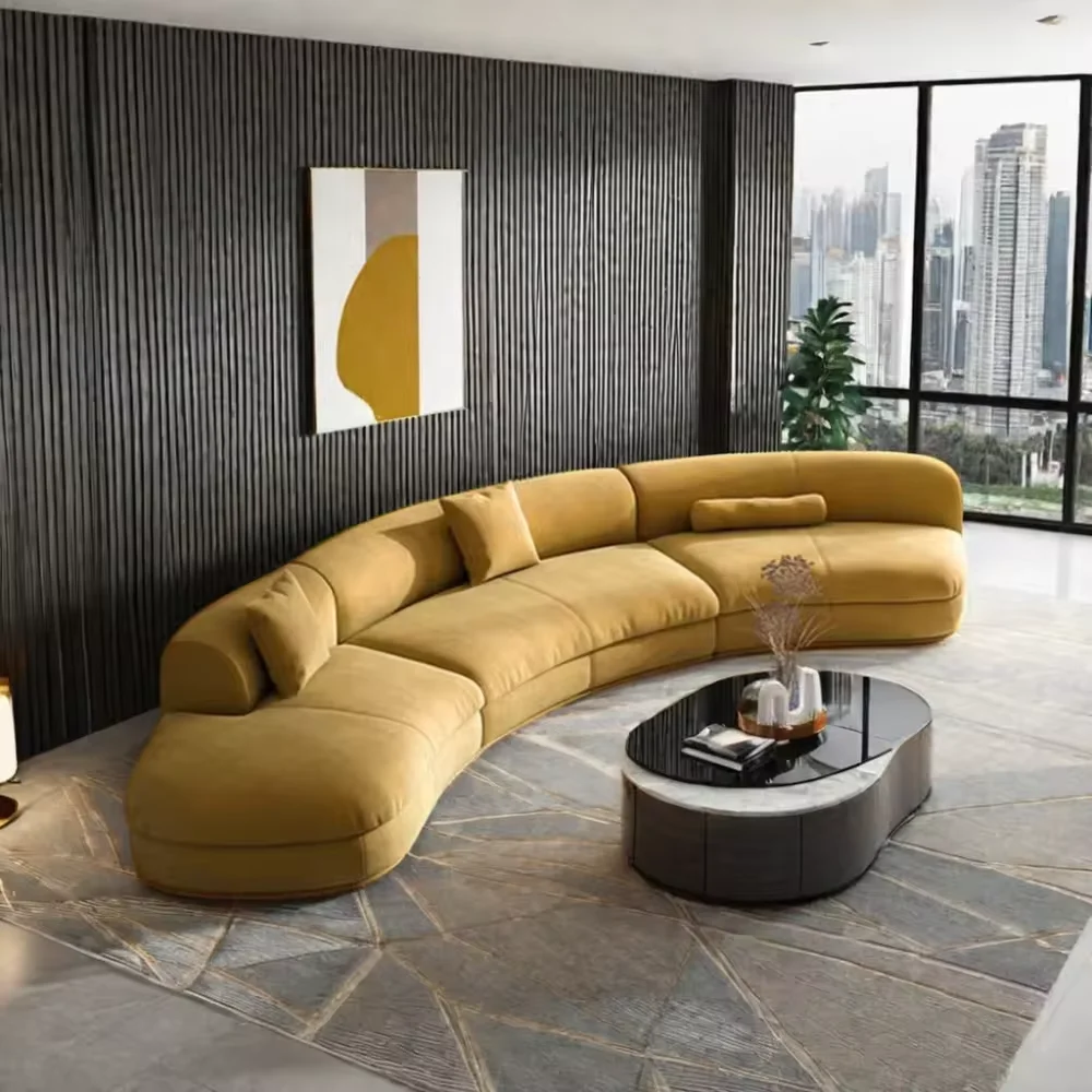 Tapered Wood Legs Modern Sectional Futon Living Room Tufted Mid-Century Leather designer furniture Loveseat Couch Sofa