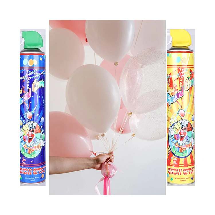 Christmas party foam artificial snow spray with large capacity custom birthday snow spray disposable