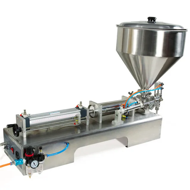 1000ml Semi-automatic Pneumatic Piston Cosmetic Tomato Paste Cream Filling Machine