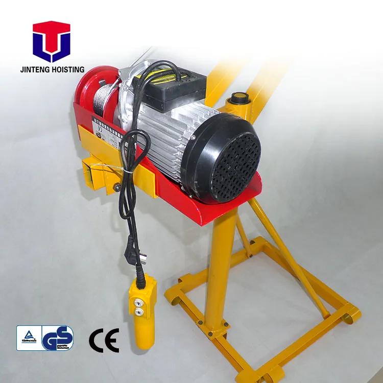 Мини-кран Davit Jinteng 100 кг 12-25 м наружный торговый кран подъемник двигателя для подъема пищи 220 В