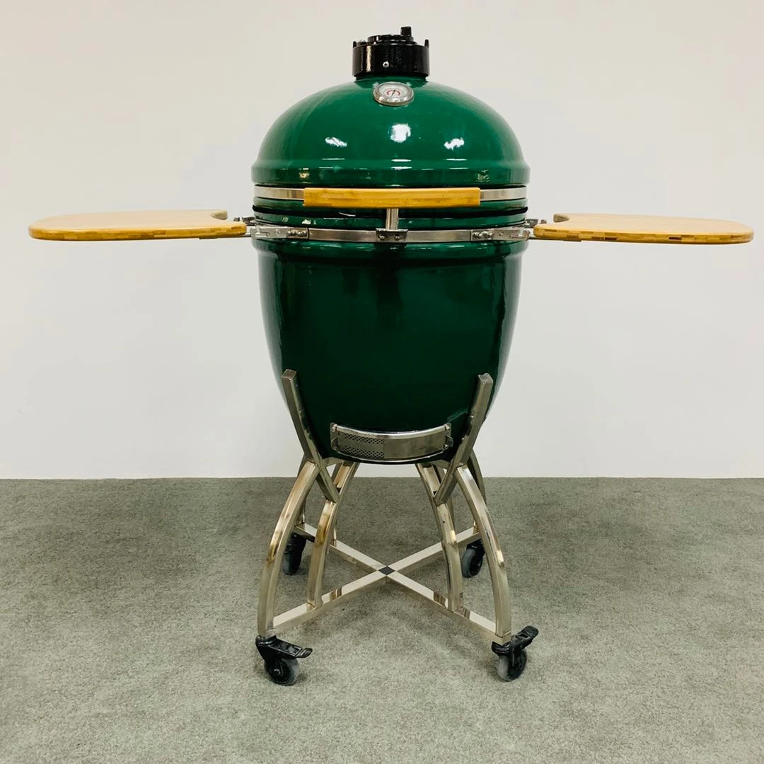 22inch MCD factory direct sales XL Classic Ceramic Big Size Joe Green Color Egg Shaped Charcoal Bbq Grill Smoker kamado grill