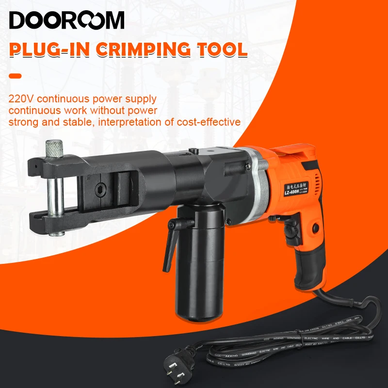 DOOROOM LZ-400H 220V Continuous Power Supply Continuous Work Plug-In Hydraulic Crimping Tool