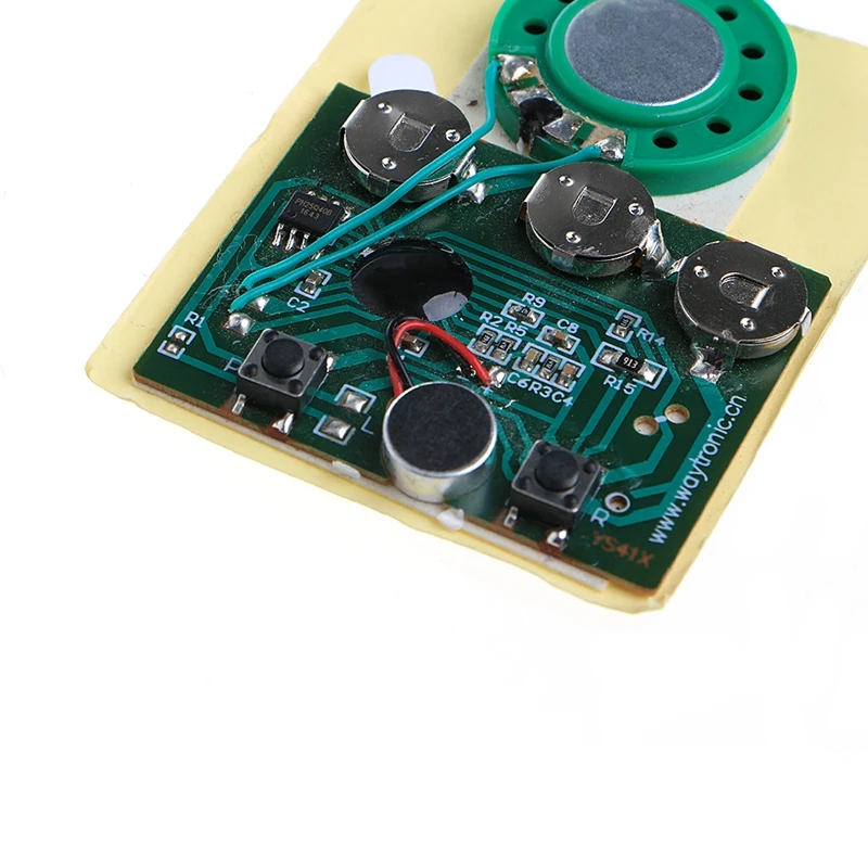 
16ohm 0.5W 30s Key Control Recordable Module Music Voice Board For Greeting Card 