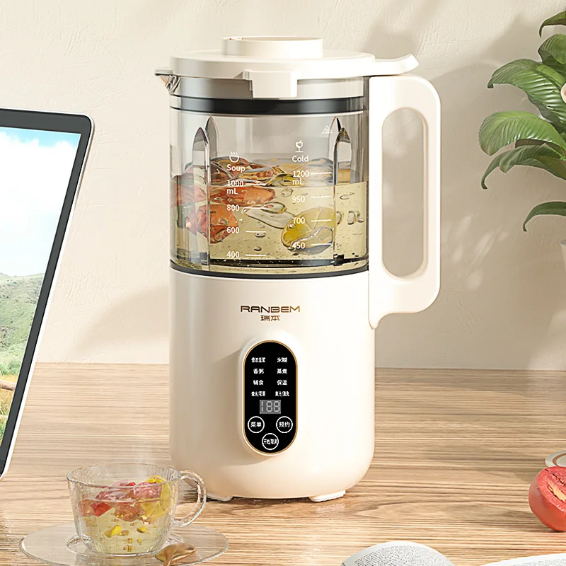 Electrical Automatic Blender Fish Cream Commercial Fast Digital Machine Low Noise Diy Cooking Soup Maker (1600397230177)
