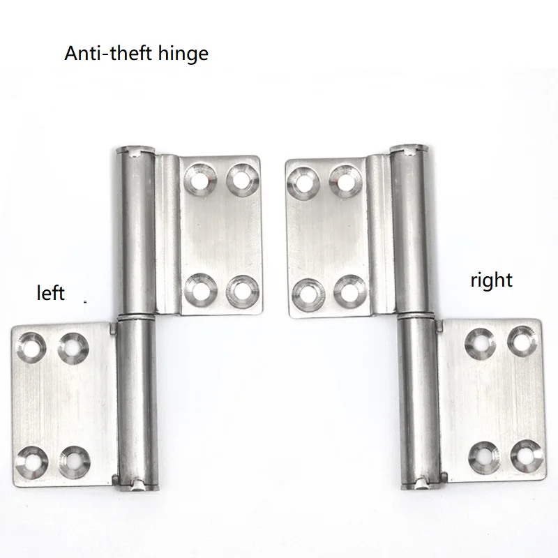 Door Hinges SS 304 Stainless Steel Satin OEM Head Polish Box Inter Style Time Packing Furniture Flat Material Origin Size LOYAL