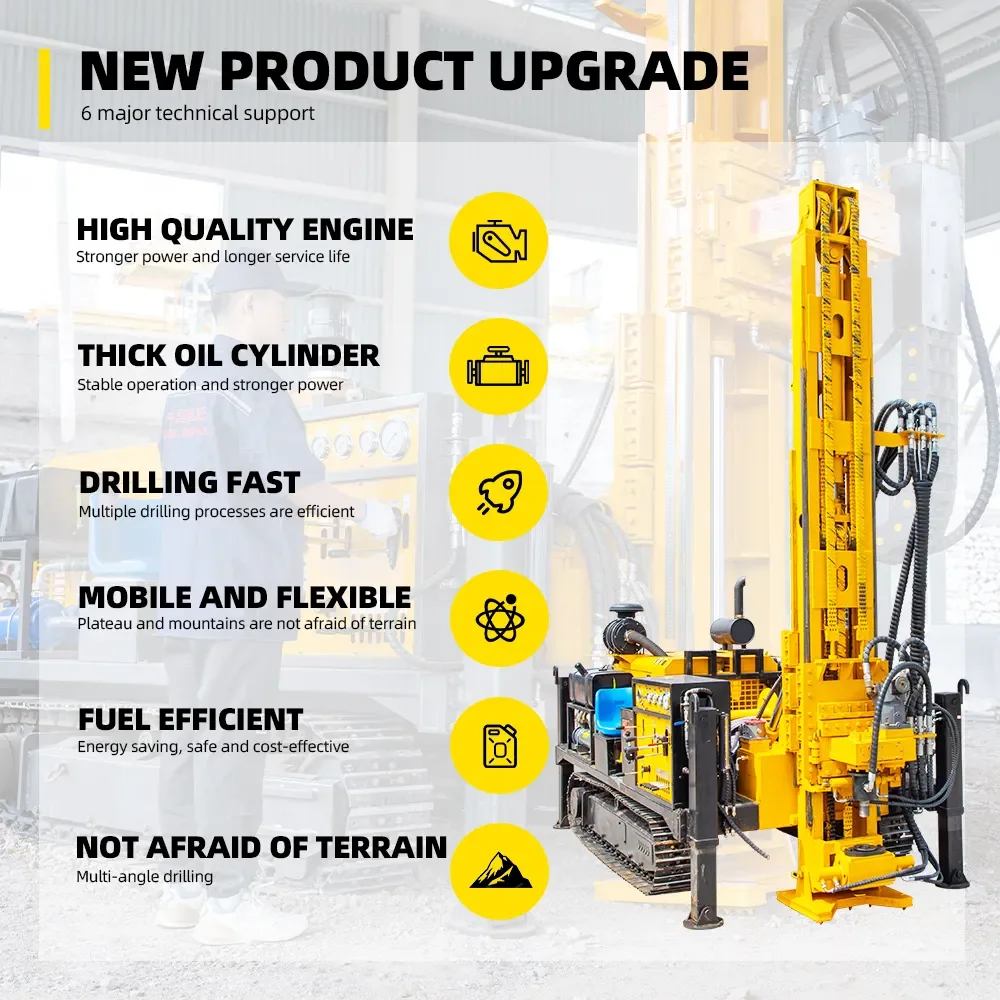 Crawler Hydraulic full hydraulic small portable mini diamond drill rig concrete rock core drilling rig diamond core drill rig