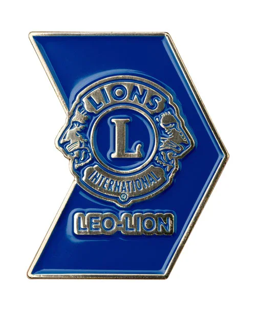 Hot Sale Custom Fashion Glod Lion Club Hard Enamel Lapel Pin