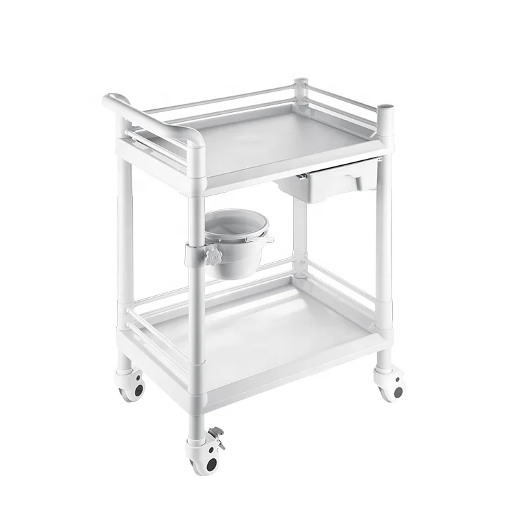 
High quality Hospital Furniture ABS Surgical Instrument Trolley medical cart With Wheels 
