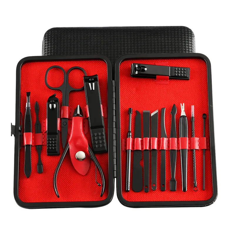 Professional Manicure And Pedicure Sets Stainless Steel 18-Piece Nail Clippers manicure & pedicure