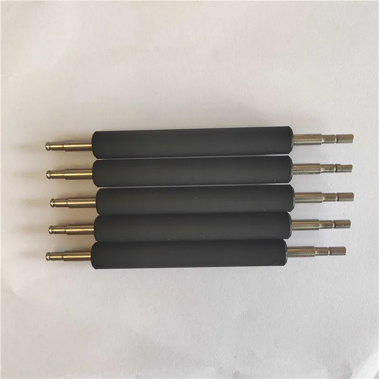 Customized OEM POS machine High Precision SUS 303 shaft Coated Silicone Roller Rubber Platen