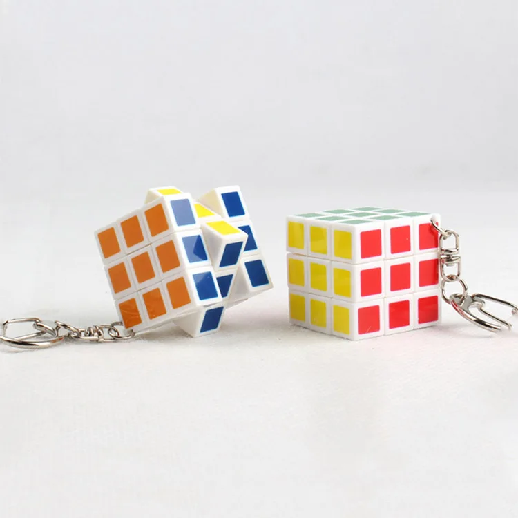 keychain 3 x 3  Magic Cube for Kids DIY Educational Advertising Promotional Gift  Geometric Toy