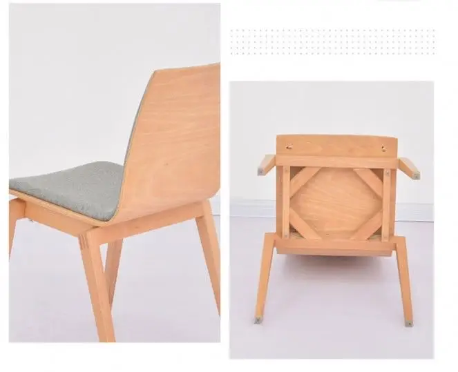 Hot Selling Factory Made Chair North Europe Simple Style Design Modern Wooden Dining Chairs For Sales