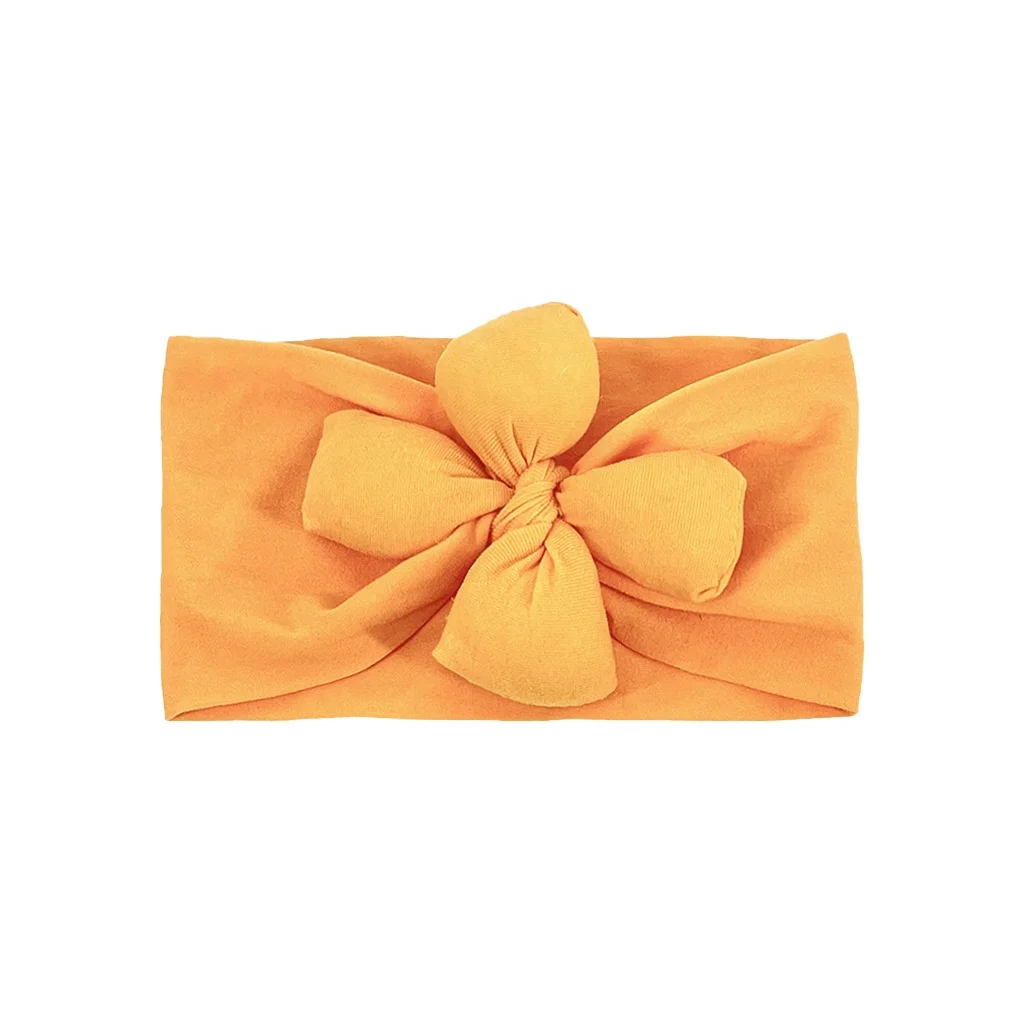 Детский тюрбан другие аксессуары для волос повязка на голову новорожденных простые цветные повязки тканевый узел губчатый цветок