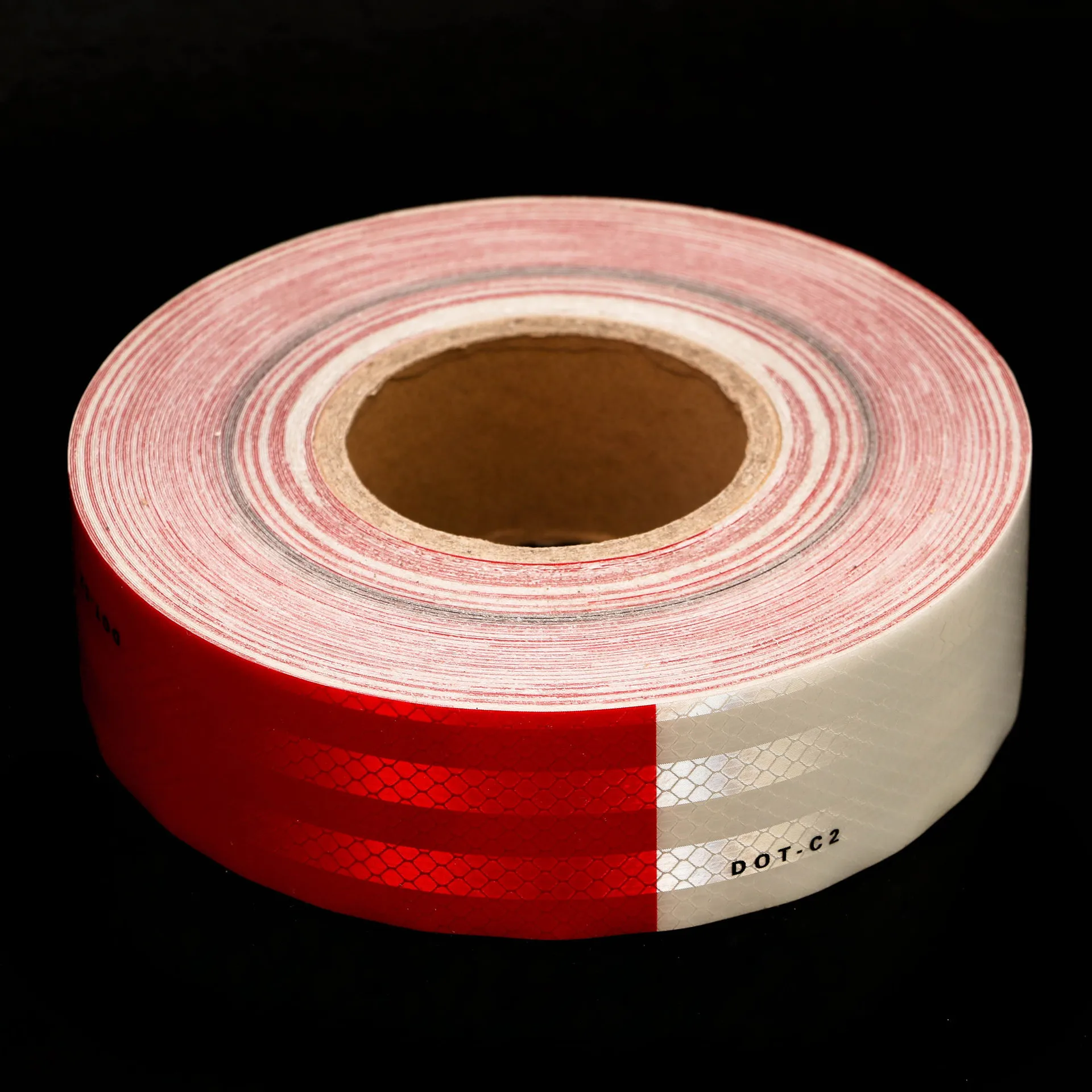 High Visibility Durable Conspicuity DOT Approved Reflective Strips Self Adhesive Safety Red And White DOT-C2 Reflective Tape