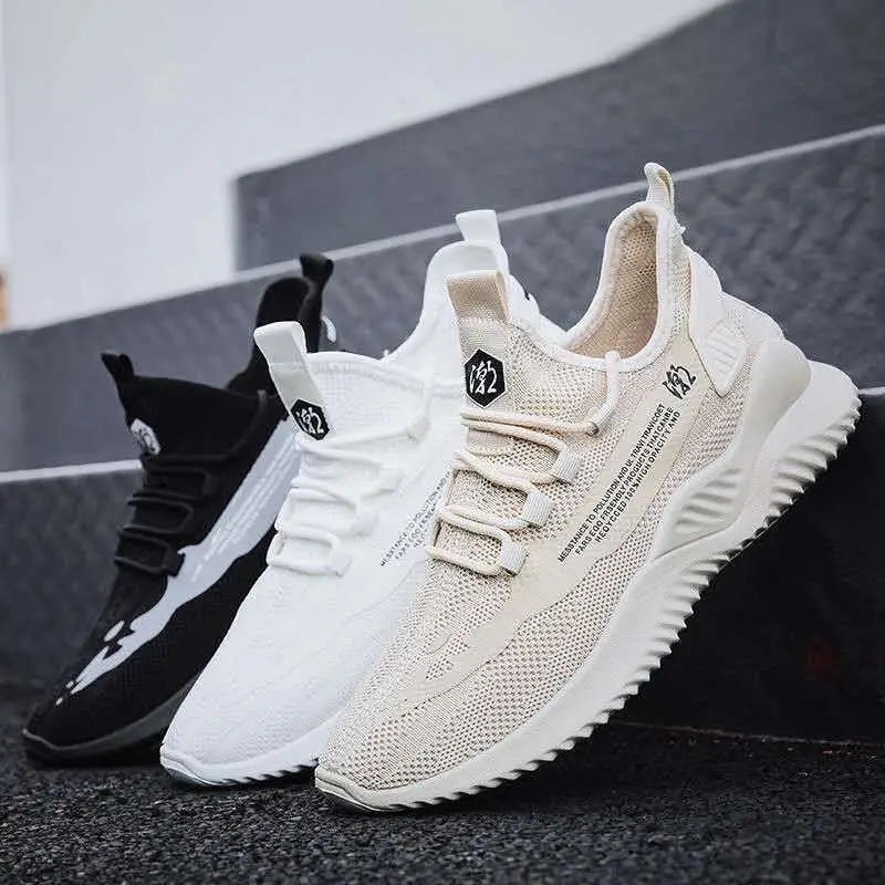 YATAI 2021 Новая Мужская дышащая обувь удобная и нескользящая дезодорирующая Модная студенческая обувь