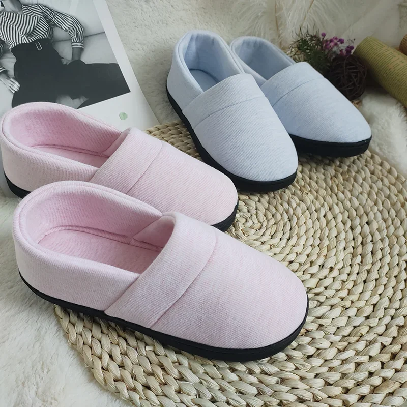 Autumn and winter fashion home anti-slip pregnant slippers shoes women warm wholesale silent cotton shoes