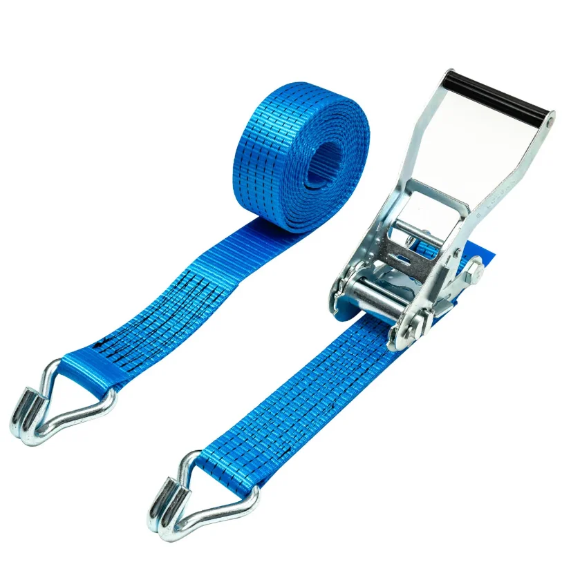 Auto parts truck heavy duty polyester white ratchet strap endless 5 ton cargo lashing belt