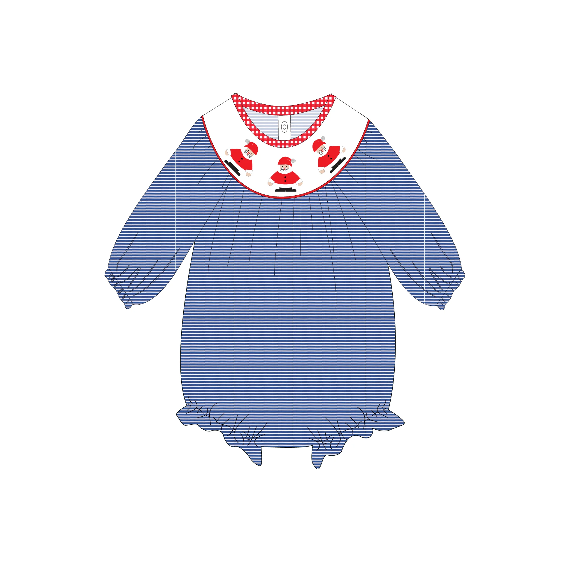 Yihui ODM Christmas Autumn/Winter Little Girl Clothing Oem fashion 3m-5t Sweet soft baby girl onesie overalls romper