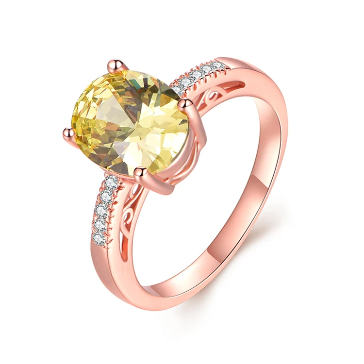 
Rose Gold plating jewelry Sterling silver 925 CZ stones rings for woman 