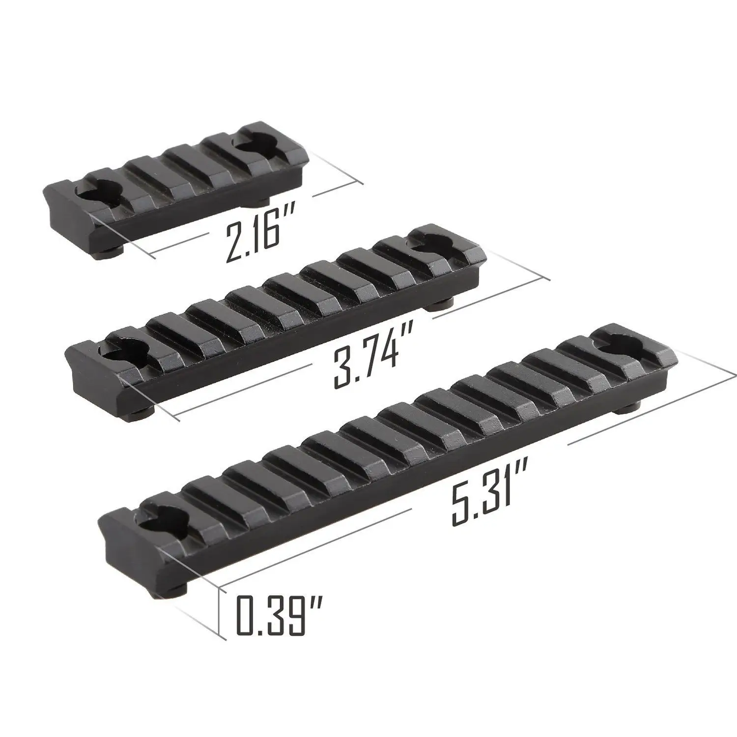 5 9 13 Slot M-LOK Picatinny Rail Section Attachments Accessories Set for m-lok handguard