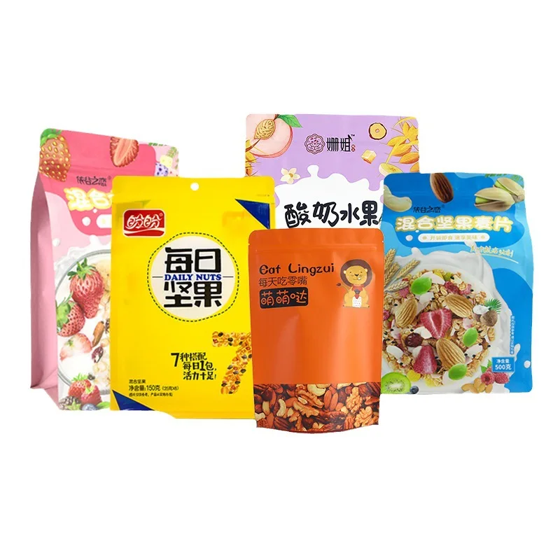 Sterile Plastic Bpa Free Storage Delivery  Composting Stand Up Snatch Food Mylar Bag With Heating