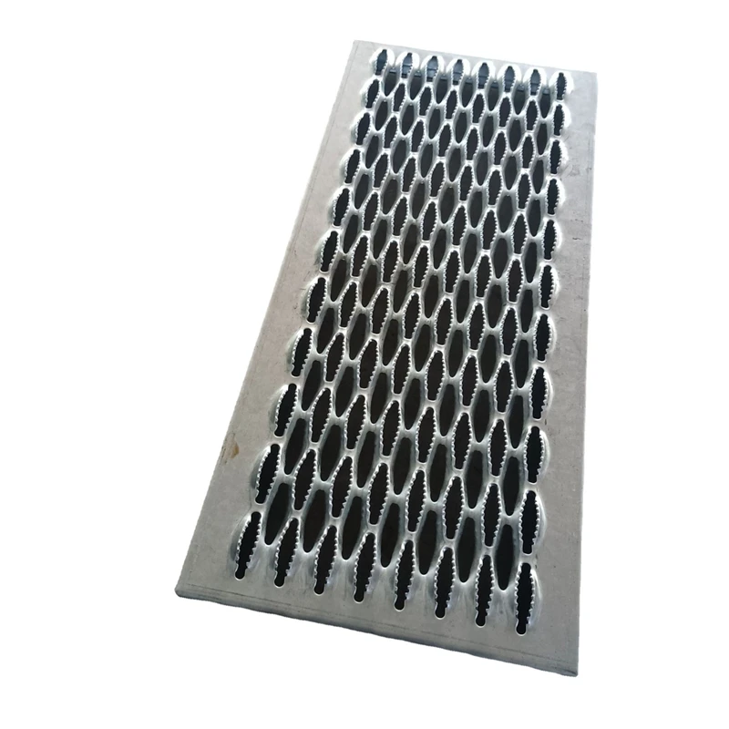 Zhenyu aluminum expanded crocodilian teeth hole perforated metal sheet safety grid for stairs anti-skid