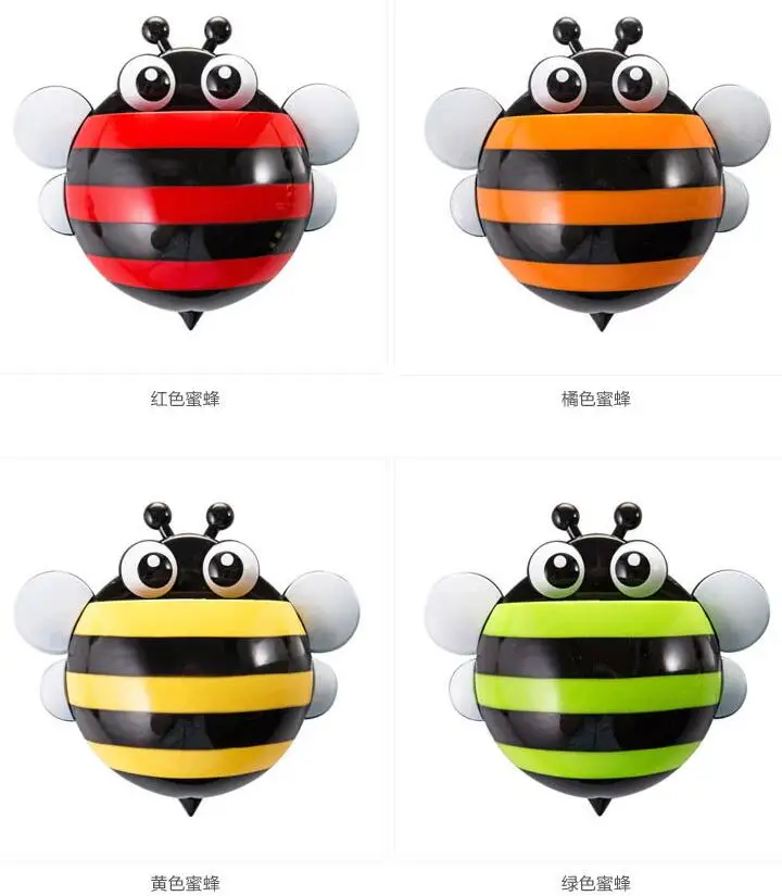 Милая Божья коровка пижамы с рисунком божьей коровки для детей зубная щетка для хранения/всасывающаяся ножка в форме чаши пыле держатель для зубных щеток/ванных комнат настенный щетка-Органайзер