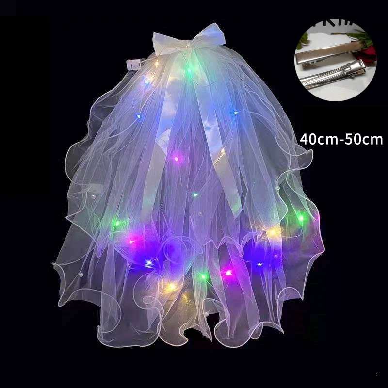 Promotional white tulle girl sweet decorations white wedding dress accessories