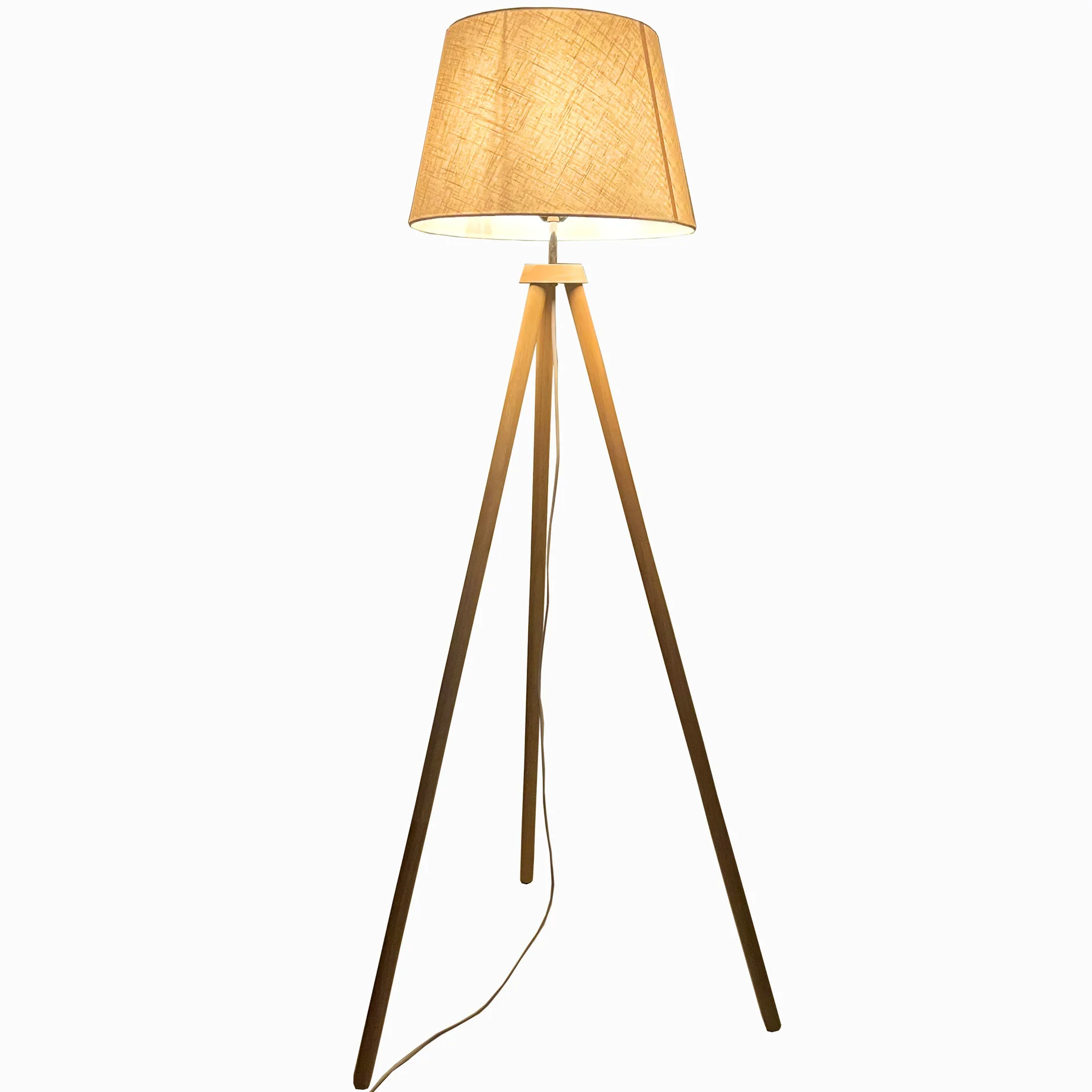 Настольная Напольная Лампа из массива дерева вертикальная лампа для гостиной в скандинавском стиле современный минималистский светильник спальни Справочная цена: поздно