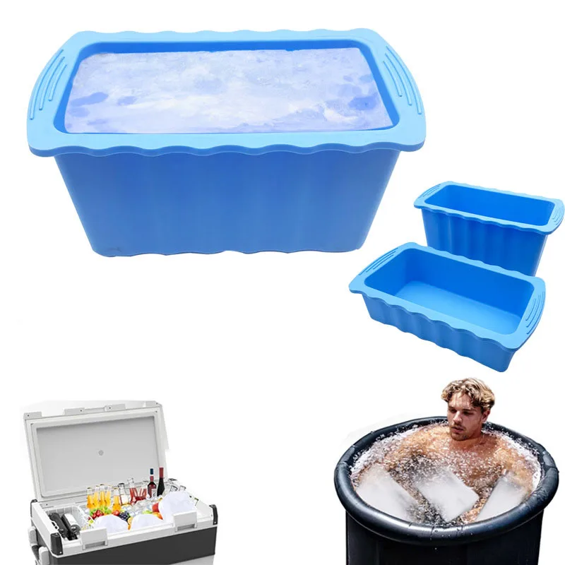 Reusable Ice Cube Molds Extra Large Ice Block Mold Silicone Ice Block Mold Extra Large for Cold Plunge or Coolers