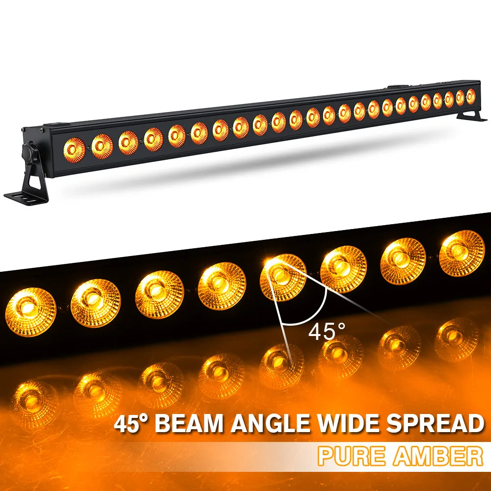 OPPSK 24x4W RGBA 4in1 Indoor DJ Linear Light Bar DMX control LED Wall Washer for Facade Weddings Event Concert Stage Lighting