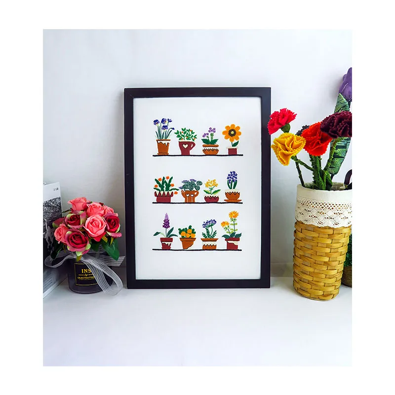 Xiurun  HOT Selling Handmade Embroidery Set Needlework Sewing Craft Secret Garden DIY Embroidery Kits