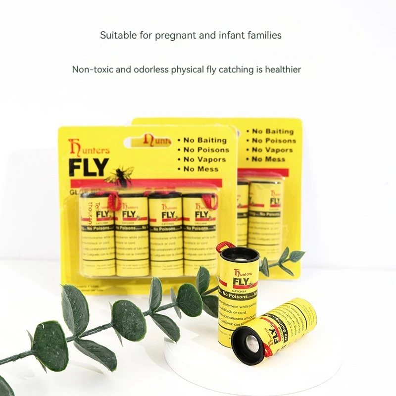 High Efficiency Wholesale Custom Logo Yellow Color Fruit Fly Trap with Pvc Sticker